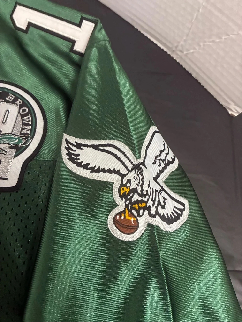 Mitchell & Ness Forest Green V‑neck Jersey Top - Picture 5 of 7